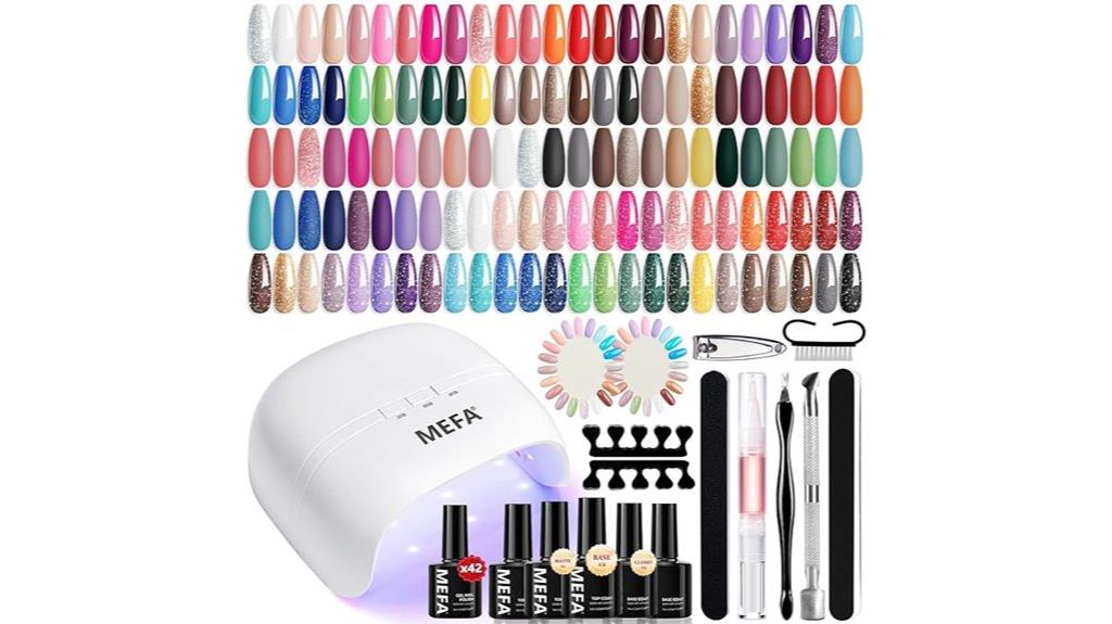 multicolor gel nail kit