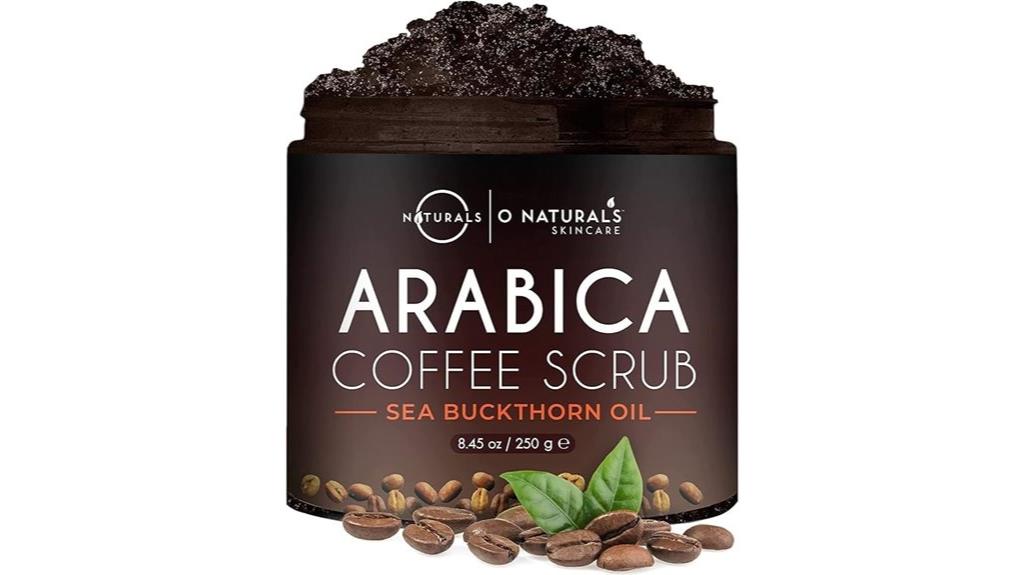 organic coffee salt scrub