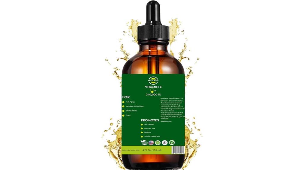 pure vitamin e oil