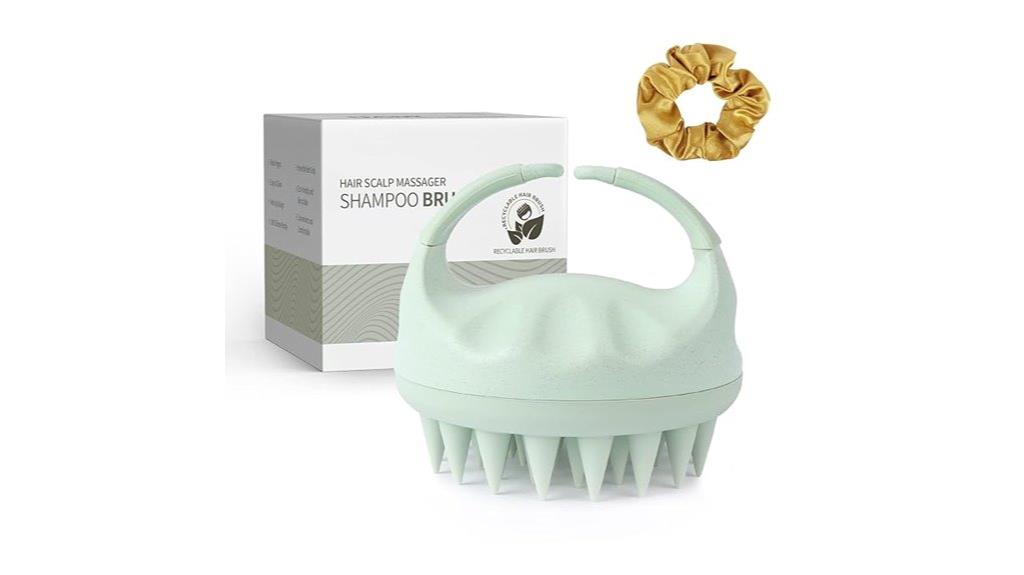 silicone bristle scalp massager