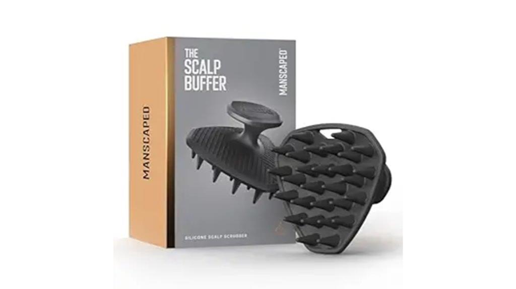 silicone head scalp scrubber