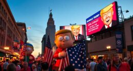 south park mocks trump