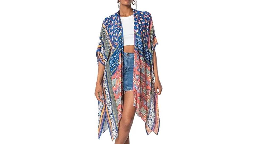 spicy sandia floral kimono