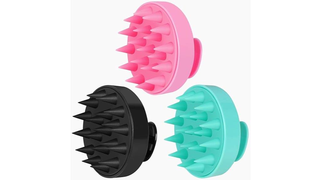 three pack scalp massagers