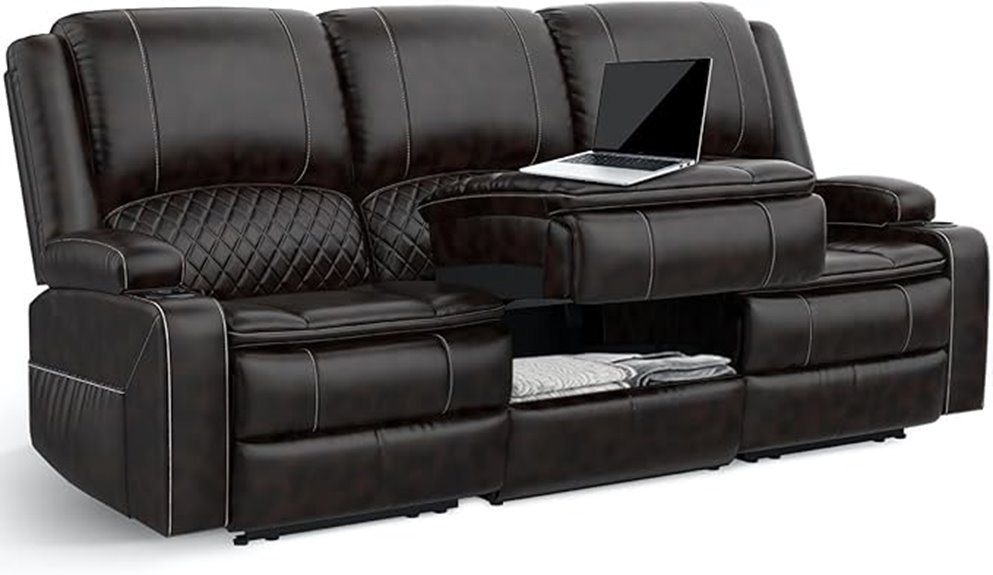 three seater recliner sofa