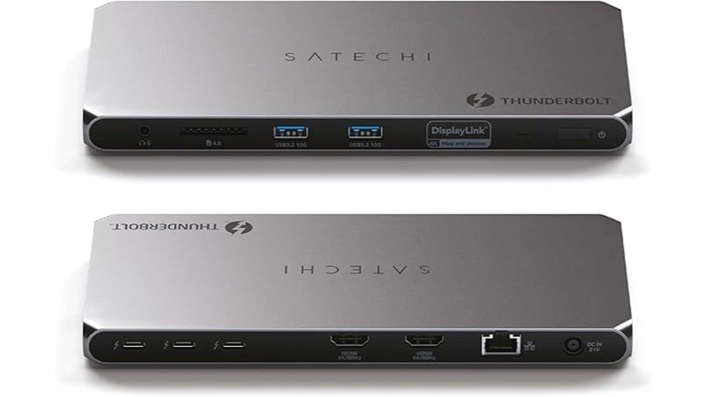 thunderbolt 4 dock with dual hdmi