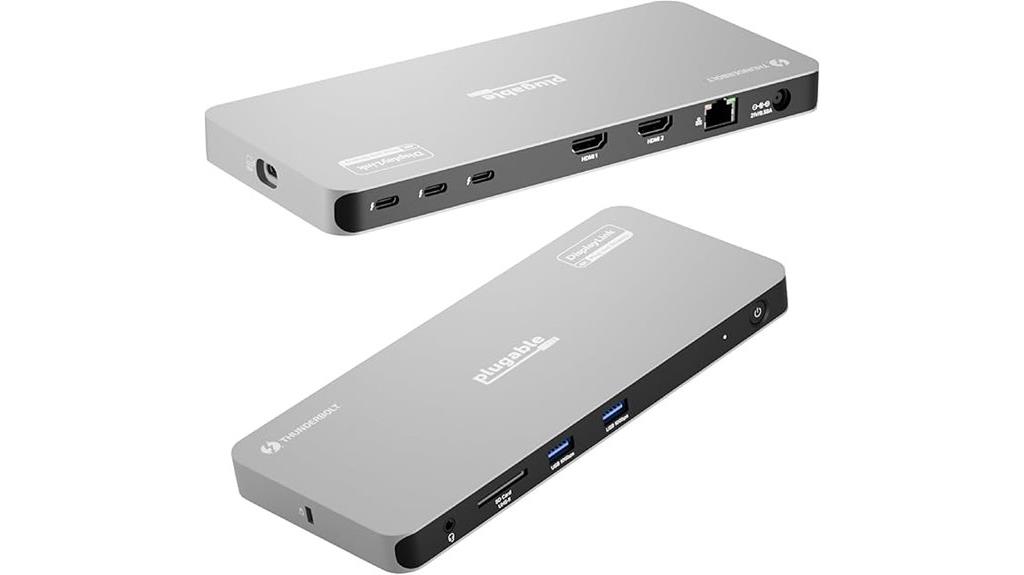 thunderbolt 4 quad monitor dock