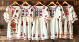 top embroidered cotton blouses
