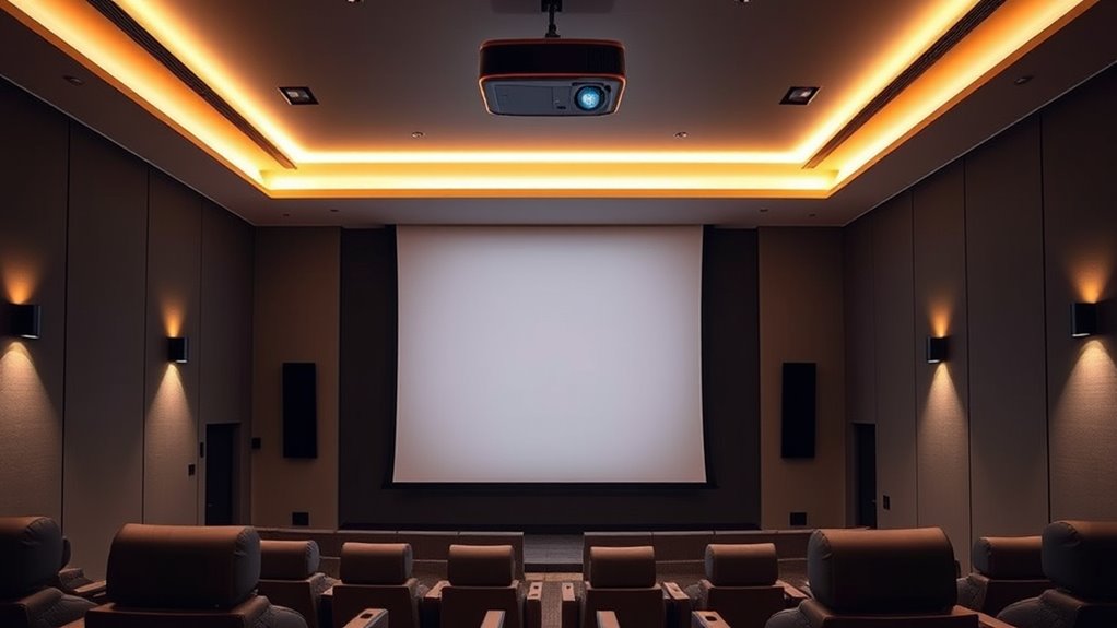 top motorized home theater screens