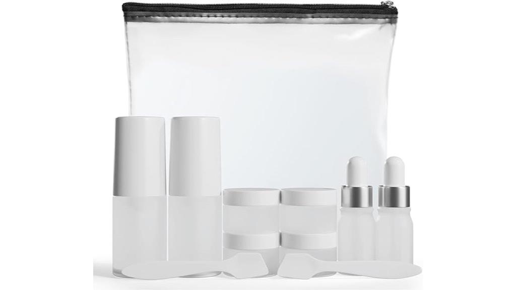travel sized skincare containers