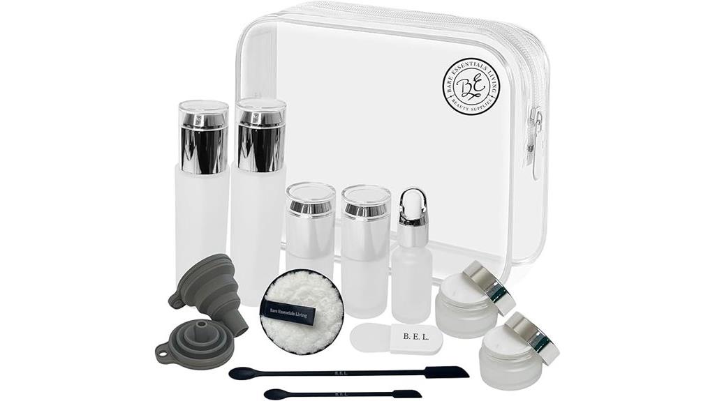 travel sized toiletry bottles