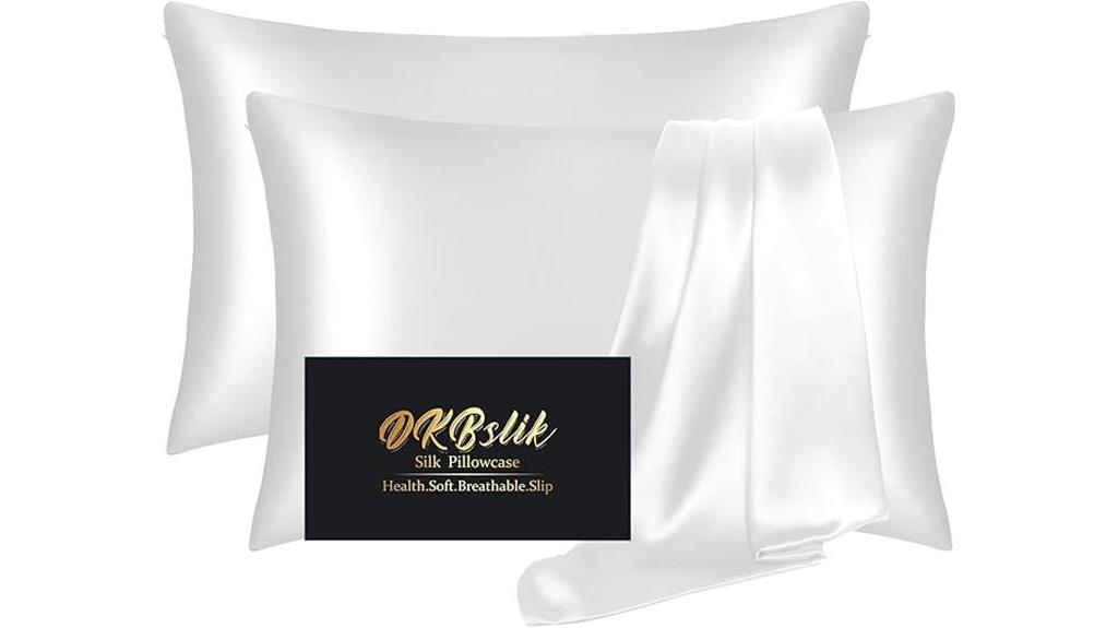 two silk pillowcases pack