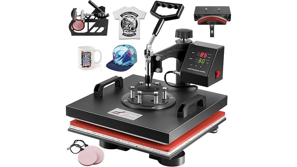 versatile 5 in 1 heat press