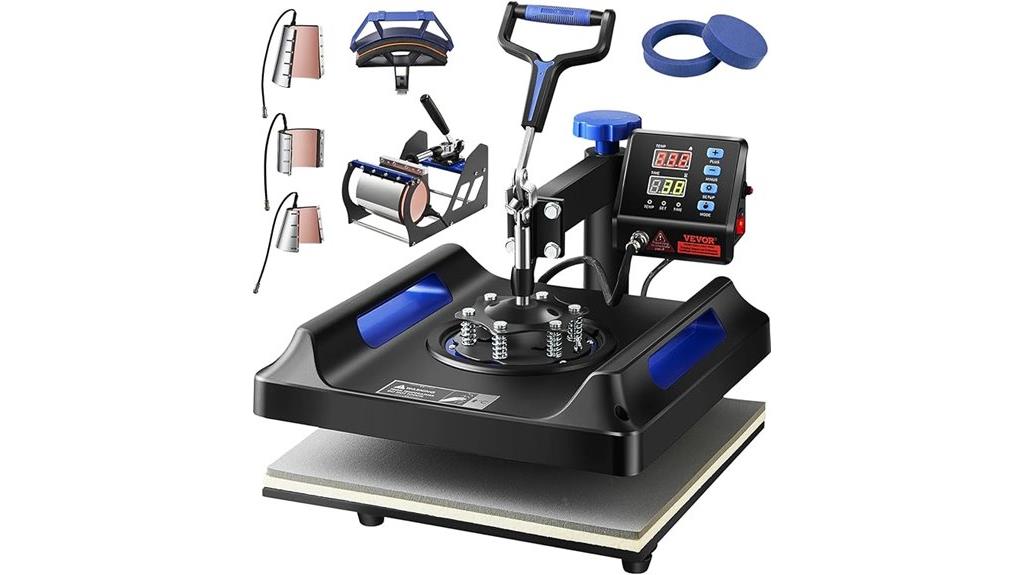 versatile 8 in 1 heat press
