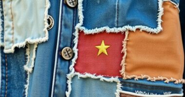 vintage patchwork denim jackets