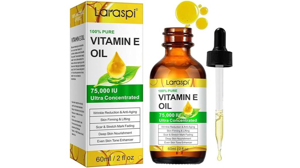 vitamin e skin oil