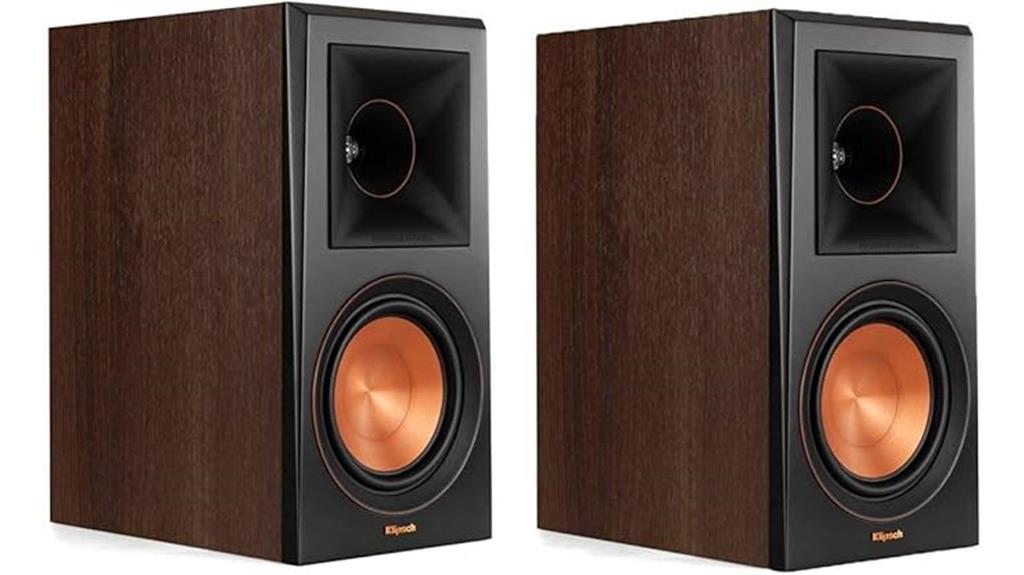 walnut finish bookshelf speakers