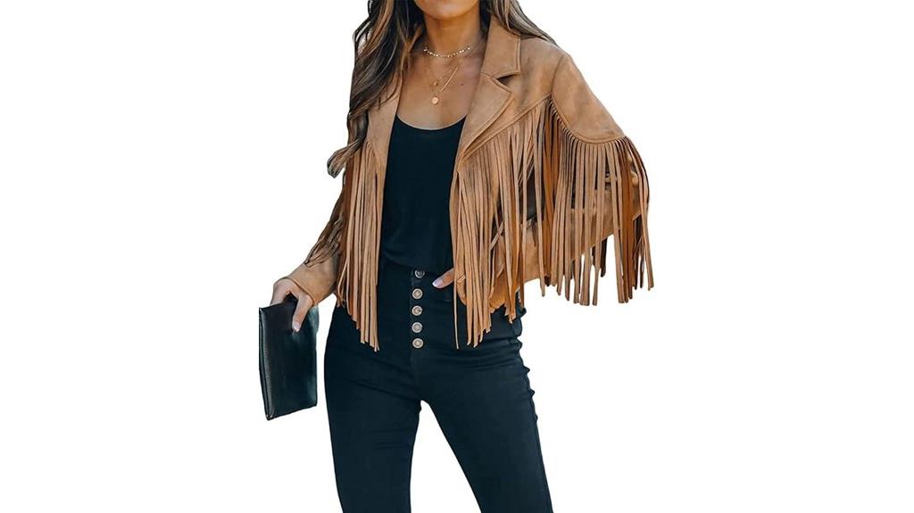women s suede fringe jacket