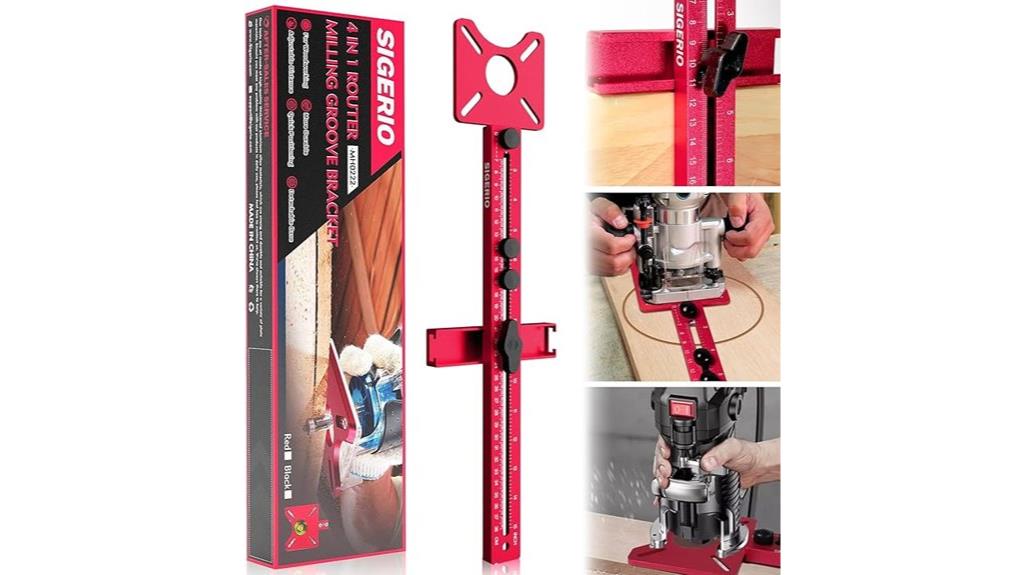 woodworking router groove bracket