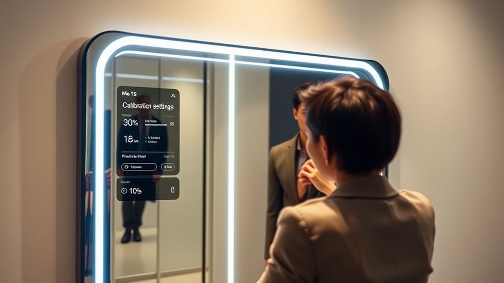 adjust smart mirror calibration