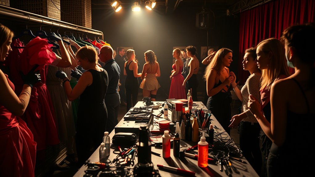 backstage security and interactions