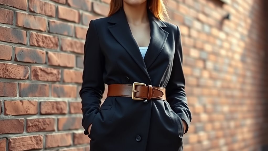 belted blazer styling techniques