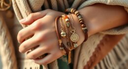 boho style jewelry layering