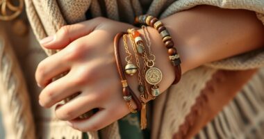 boho style jewelry layering