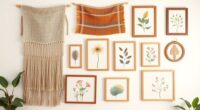 boho wall art arrangement