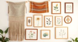 boho wall art arrangement