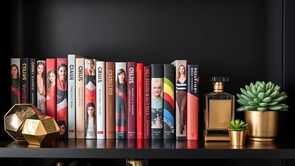 book and decor arrangement