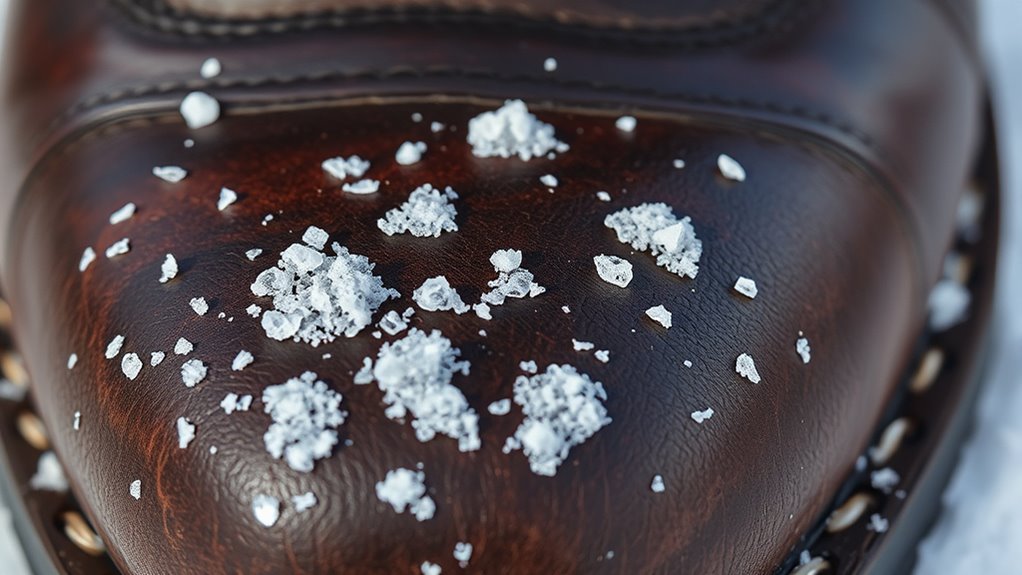 clean shoes prevent salt damage