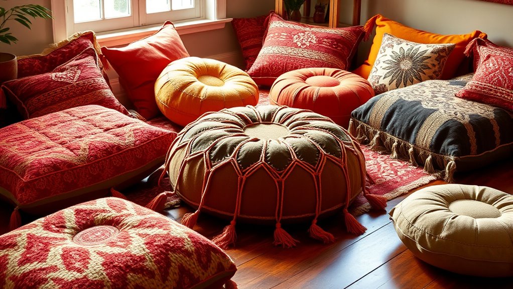 comfortable floor seating options