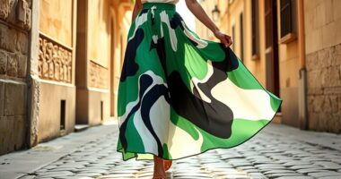 modern styling of maxi skirts