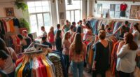 organize local clothing exchange
