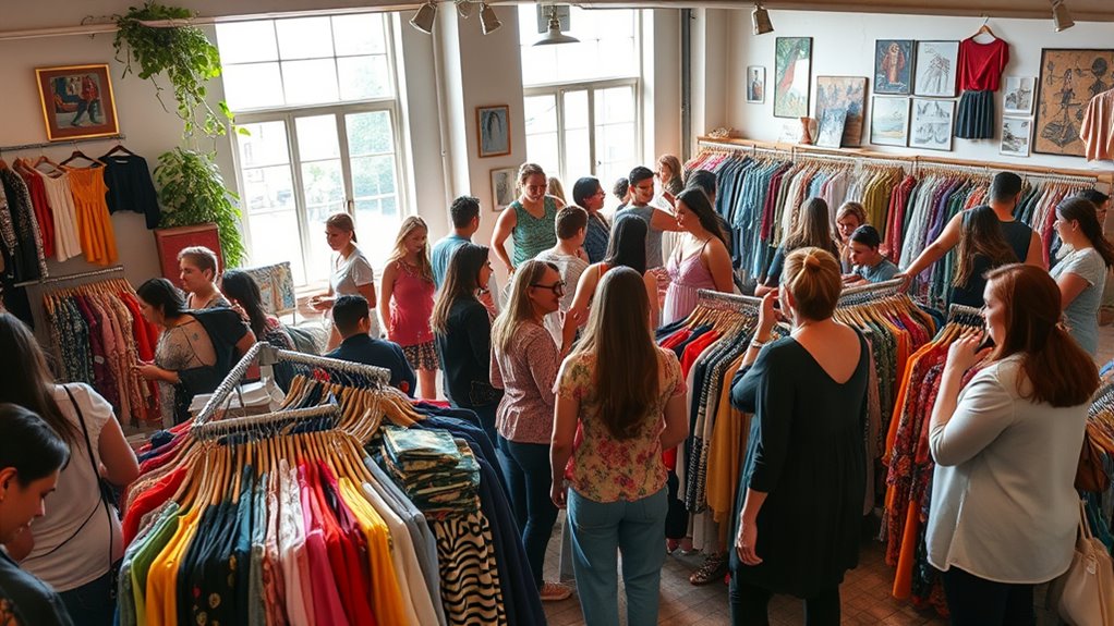 organize local clothing exchange