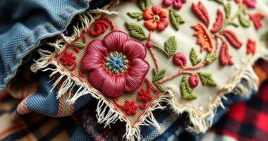 repairing clothes with patches