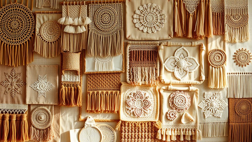 simple wall textile ideas