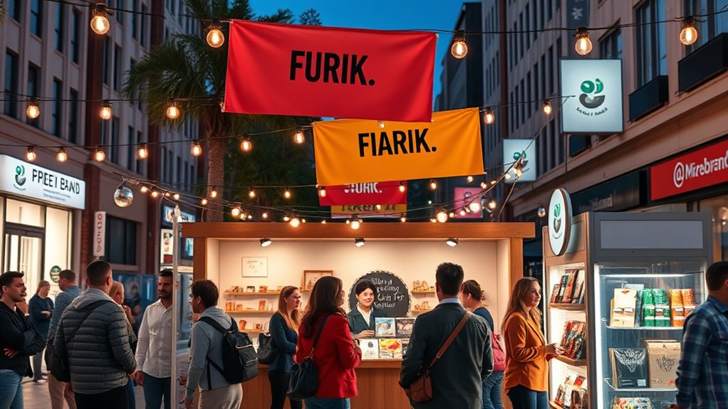 strategic pop up branding and location