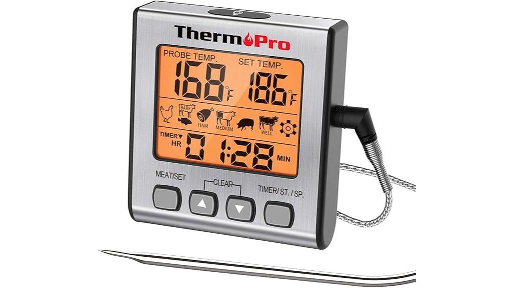digital grilling and cooking thermometer