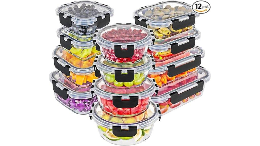 glass food storage set