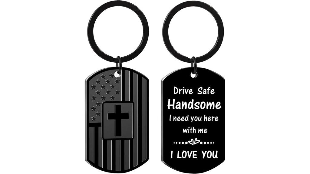 men s valentine s drive safe keychain
