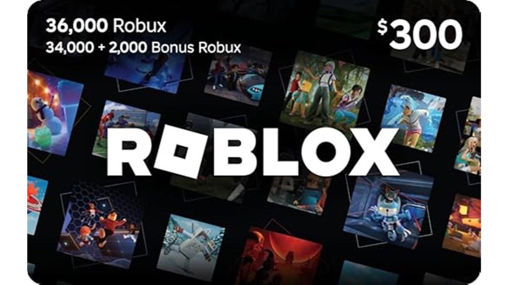 roblox gift card 36 000 robux