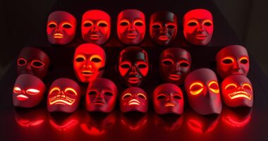top red light masks