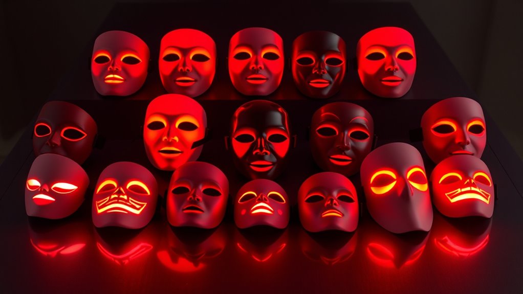 top red light masks