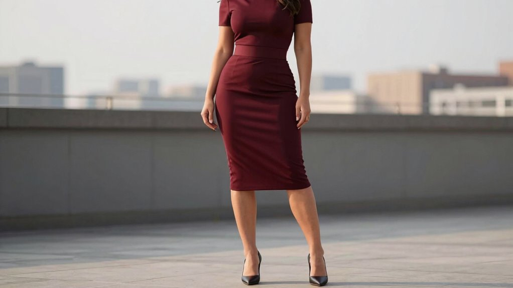 accentuate curves with tailored clothing
