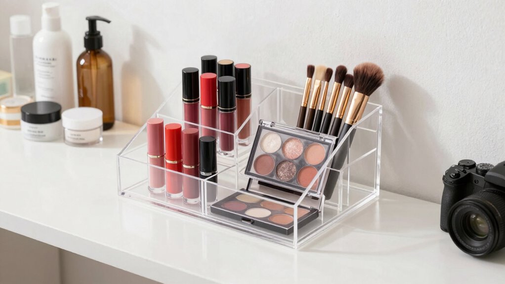 acrylic organizers create calm