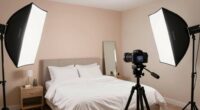 bedroom lighting studio setup