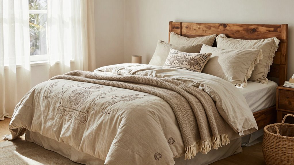 boho duvet layers