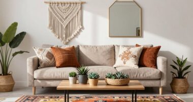 boho modern decor accents